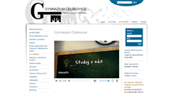 Desktop Screenshot of gymnacel.cz